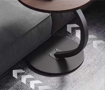 Johgee Tavolino in legno, supporto a forma di C