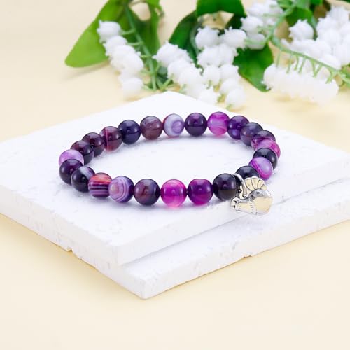 PARTNER Chicken Gifts for Women and Men Chicken Bracelets for Women and Men Natural Gemstone Beaded Bracelets for Chicken Lovers4