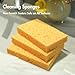 6 x 3.6 x 0.9 Inch JK SP-T22 Large Sponge, Kitchen Sponges, Handy Sponges, Cellulose Sponges, Dish Washing Sponge, Natural Sponge, Car Washing Sponge, Eco Friendly Sponge