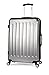 iFLY Carbon Racing Hard Sided Large Checked Luggage, Silver