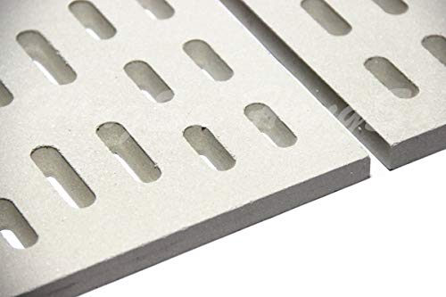 Hongso 8" x 7.25" Replacement Ceramic Radiant Flame Tamer, Heat Plate for Bakers and Chefs, SAMS & Turbo, Fiesta, Grand Hall Y0005XC, Member's Mark Gas Grill Models, 6-Pk