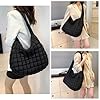 Aucuu Sac Fourre-tout Matelassé, Sac à main Rembourré, Sac à Main Matelassé Femme en Nylon, Grand Sac à Main Rembourré en Duvet de Coton Doux, Sac Fourre-tout Rembourré Matelassé Mode Décontracté #5