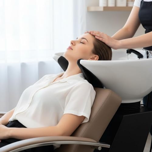 Accessoire appui-tête ergonomique pour bac à shampooing de salon de coiffure et spa - 4