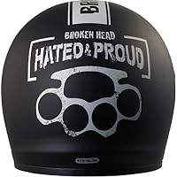 Broken Head Hated and Proud - Motorrad-Helm Mit Schwarzem Visier - Exklusiver Marken-Helm - Größe M (57-58 cm) – Ansicht 8