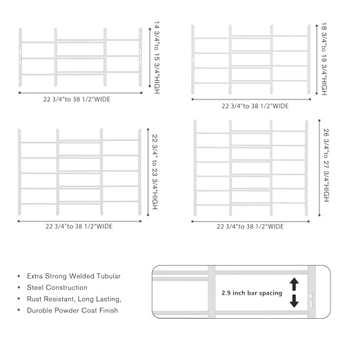 Housagies GB-HWG Grisham Awg Fixed Window Security Bars, thumb #4