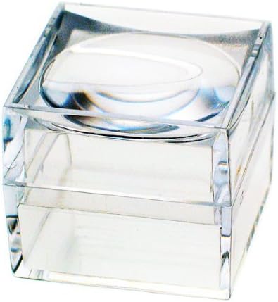 The Magni-Box, Pack of Fifty x 25 mm Size Acrylic Magnifying Magnifier Boxes For Jewellery & Charms, Bugs & Insects, Fossils, Minerals & Gemstones, Tooth Fairy. 25 mm Two Part cube x 50 Pieces