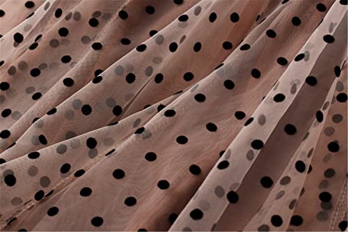 SotRong Women's Tulle Skirt Polka Dot Mesh Pleated Tutu Skirts High Waist Overlay Layered A-line Porm Midi Skirt Khaki steampunk buy now online SotRong Women's Tulle Skirt Polka Dot Mesh Pleated Tutu Skirts High Waist Overlay Layered A-line Porm Midi Skirt Khaki steampunk buy now online