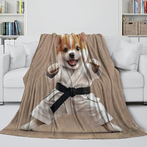 Couverture lit microfibre chaude avec impression animal mignon
