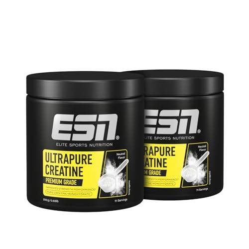 ESN Ultrapure Creatine Monohydrate, 2 x 250 g, 142 Portionen, Creatin Pulver, mikrofein & optimal löslich, vegan - made in Germany (Design kann variieren)