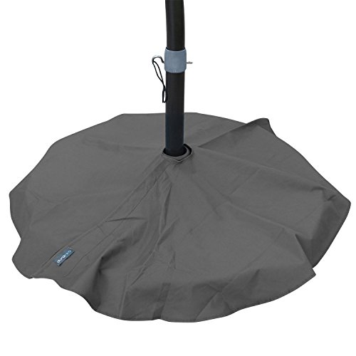 Duraviva Outdoor Patio Umbrella Base Stand Weatherproof Layover Cover - Waterproof, Easy-to-Use Quick Fastener Design - Fits Bases up to 36 inch in Diameter