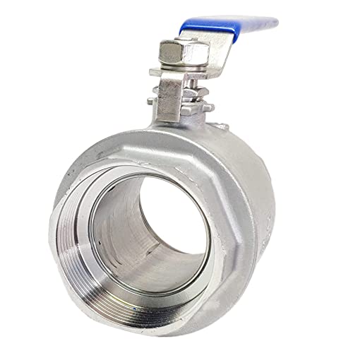 Lozome 2" Female Ball Valve Npt Thread 316 Stainless Steel Full Port Ball Valve Wog1000 Us Stock #TOP6
