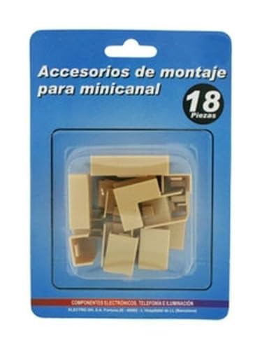 Gouttière - kit de 18 pièces, taille 15 x 10 cm, fabriqué en pin, idéal pour organiser les câbles et améliorer l'esthétique