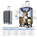 QSMBNET Travel Luggage Cover Funny Donkey Spandex Suitcase Protector Washable Baggage Covers Fashion Elastic Scratch-Resistant Luggage Cover Protector Fits 18-32 Inch Luggage