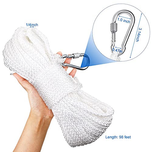 image for Shappy Floating Rope Life Ring Rope Lifesaving Dock Lines Boat Braided