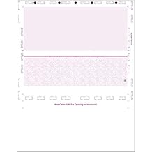 1,000 Pressure Seal Checks - 8.5 X 11, Letter Z fold Security Paper Burgundy