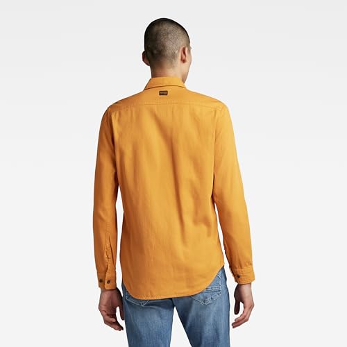 Miniatura 4 de G-Star Camisa Marine Slim, Camisetas Para Hombre, Amarillo Dull Yellow Gd D20165-7647-D849 , L