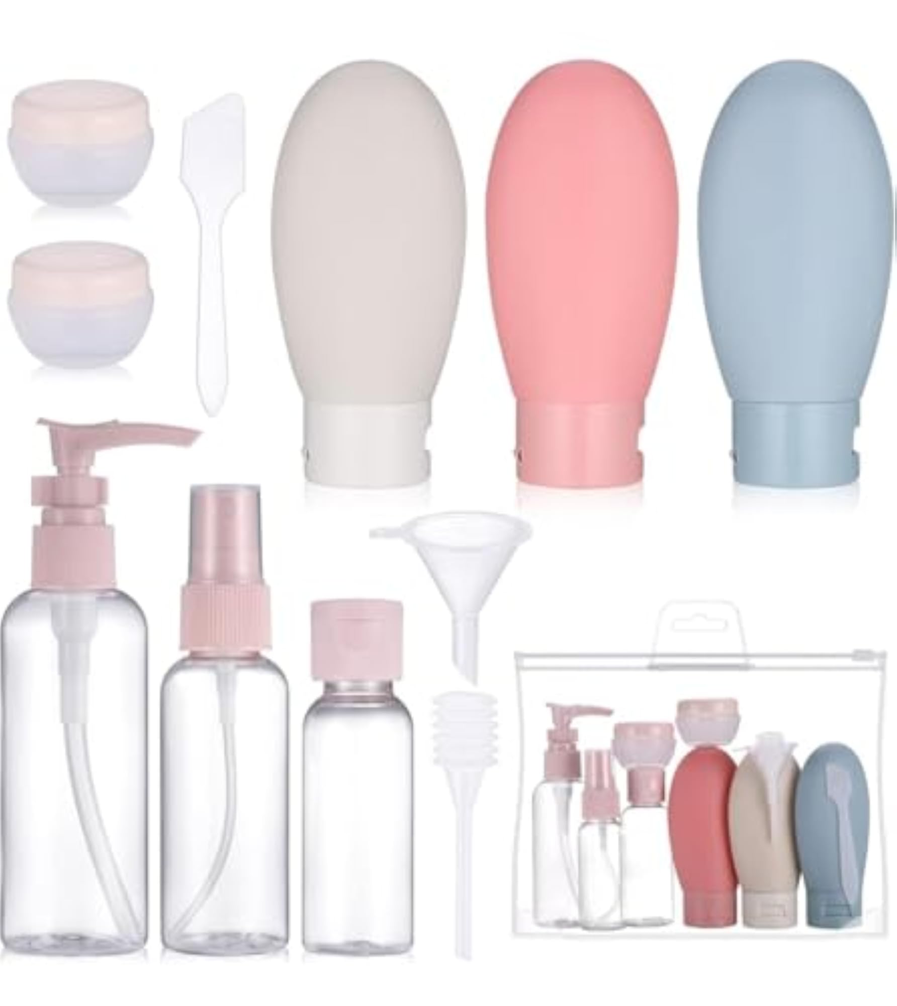Travel Bottles Kit for Toiletries Organizer Leak Proof