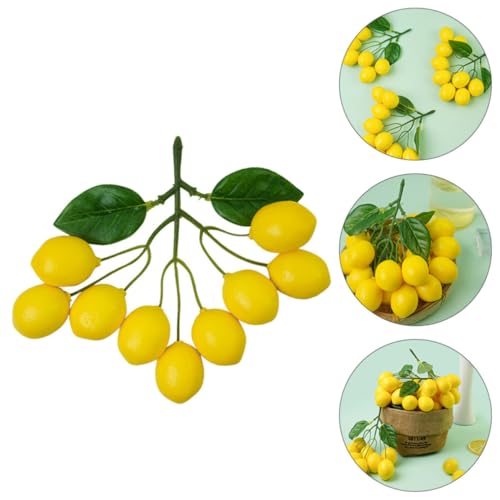 JECOMPRIS 3 Pièces Ornement de Citrons Artificiels 9 Têtes en Mousse – vue 8