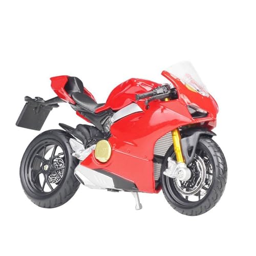 Modèle réduit de moto PANIGALE V4 1:18 en métal, cadeau idéal avec son socle