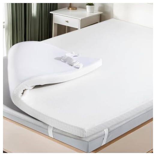 HOOMIC Cobertura de colchão Queen de espuma viscoelástica de 10 cm, infusão de gel de resfriamento de lavanda, capa de bambu removível, certificado CertiPUR-US, roxo