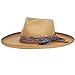 Morreton Handcrafted, Wide Brim Fedora (LT Brown M122)