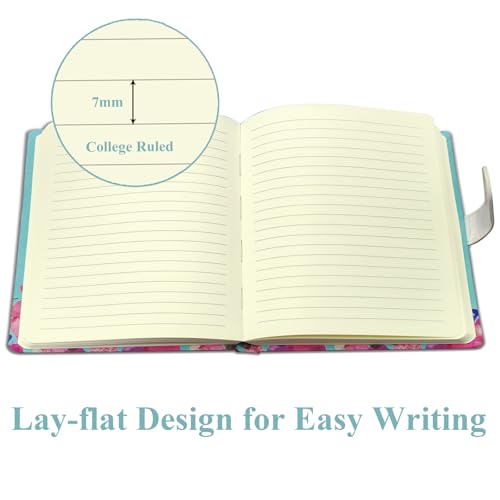 DWIYITTN Kinder Notizbuch mit Stift,Klein Schmetterling Tagebuch Mädchen 19x13,5cm Hardcover Liniert Notizblock mit Stift und Magnetverschluss Notizbücher set Geschenke für Schul, 96 Blatt 80 g/m²