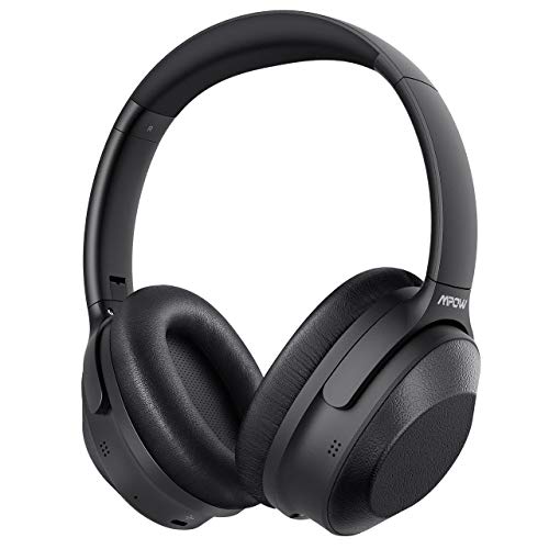 Mpow Hybrid Active Noise Cancelling Headphones, Bluetooth Headphones Over Ear with Hi-Fi Deep