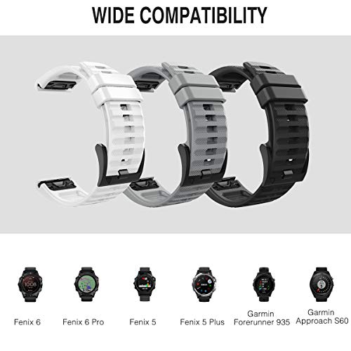 MoKo Strap Compatible with Garmin Fenix 7/7 Pro/6/6 Pro/5/5 Plus/Forerunner 965/955/945/Instinct/Instinct Solar/Instinct 2 - Image 2