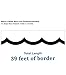 Schoolgirl Style Simply Stylish Black and White Scalloped Border―13 Wavy Line Border Strips for Bulletin Boards, Desks, Lockers, Homeschool or Classroom Decor (39 ft)