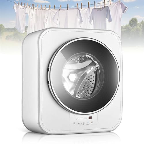Mini Lavadora automática de 3 kg, Lavado y Secado de Rodillos Inteligentes, Lavadora integrada, Lavadora compacta y centrifugadora con Tambor Interior de Acero Inoxidable