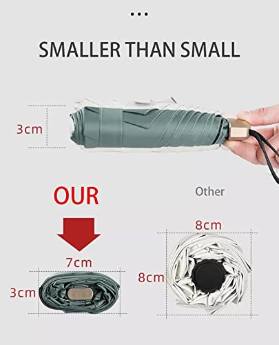 Image of House of Quirk Mini Pocket Compact Sun&Rain Umbrella Lightweight Portable Small Folding Umbrella Travel