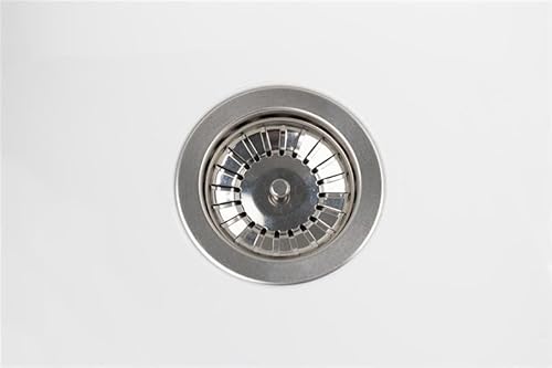 Negrari Wanddurchlass aus PP mit Metallspule, wetterfest, Befestigungsset und Abfluss-Set, 58 x 38 x 21 cm, weiß