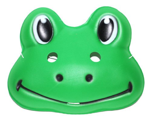 Preisvergleich Produktbild Funny Fashion Schaumstoffmaske Kindergröße Frosch in grün