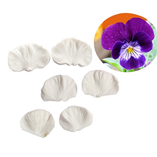 おしゃれな フォンダン モールド チョコレートモールド 和菓子にも 多用途シリコーン型 耐熱 シリコーントレー 鋳型 シリコン製 モールド 雑貨 プレゼント (DIYパンジー コチョウラン 胡蝶蘭)