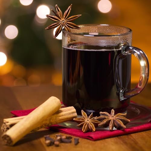 Set of 4 Unbreakable Polycarbonate Beakers with handle for Juices / Hot Drinks / Cafe Latte / Mocha / Tea Infusions / Irish Coffee / Mulled wine glasses. Ideal for kids (300ml / 10.6oz). Stackable. by AIOS – Image 4