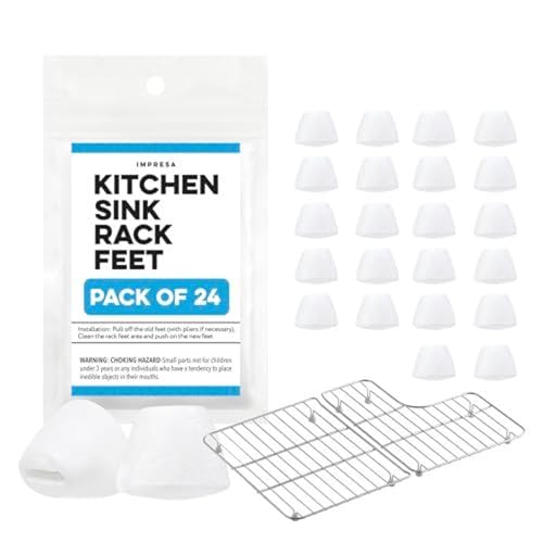 IMPRESA Sink Rack Feet for Kohler 84544-0, Pack of 24