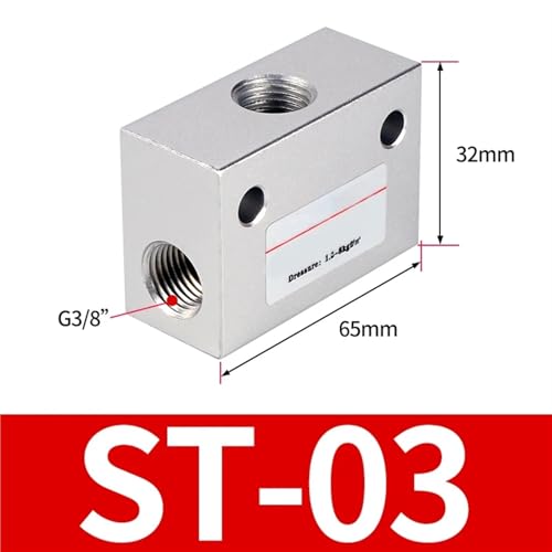 Vanne pneumatique ST-03 pour ajuster le débit d'air comprimé G3/8