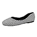 Impermeabili Scarpe Scarpe Casual da Donna estive alla Moda con Fondo Piatto Slip on Pied de Poule in Pelle Scamosciata Tinta Unita Grembiule Cucina Davanti E Dietro (White, 41)