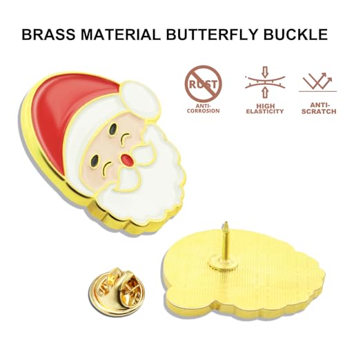 100Pcs Classic Christmas Enamel Pins Bulk Santa Xmas Holiday Brooch Badge Gifts Clothes Bags Hats Accessories by MIDLE - Image 2