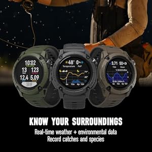 COROS Nomad Outdoor GPS Smartwatch, 1.3" MIP Touchscreen, Global maps with Turn-by-Turn Navigation, 22 Days Battery Life, Microphone Records Voice Notes, Real-time Weather, and Safety alerts (Black) — photo 5 of 6