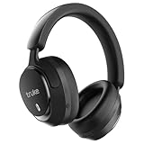 truke New Launch Aura Bass V2 Over The Ear Headphone with 50H of Playtime, 40mm Titanium Drivers, Dual Pairing Headset, 40ms Ultra Low Latency, ENC, Premium Design & Comfort - Carbon Black