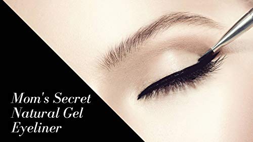 Mom's Secret Natural Gel Eyeliner Black, Vegan, Organic Eyeliner, Made In The Usa, 0.11 Oz #TOP2