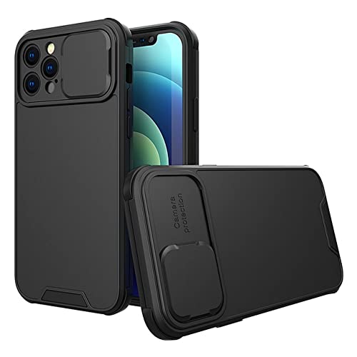 Coque iPhone X avec protège-caméra coulissant slide noire antichoc