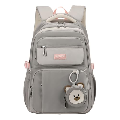 Sac d'école décontracté gris parfait pour les sorties et les cours