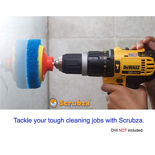 Scrubza Bathroom & Kitchen Cleaning Drill Brush Accessory - All Purpose Power Scrubber For Bathtub, Grout, Floor, Tub, Shower, And Tile Surfaces Cleaner Supplies- Even Burned Pots And Stove Tops! #TOP2