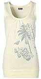 Flashlights Damen Top Tanktop Rundhals Print 36 gelb United In Life