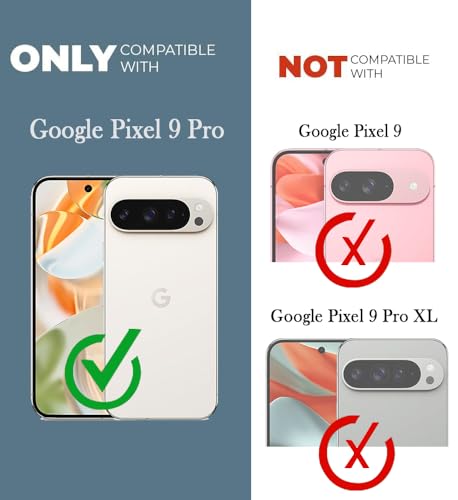 Image of Jkobi Back Cover for Google Pixel 9 Pro (Silicone Clear Shockproof Case with Camera Protection | Soft and Flexible | Transparent)