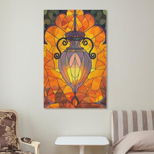 Sublimer un mur vide avec la toile lanterne fleurie sinyumoney - 7