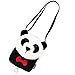 DianshaoA Kinder Umhängetasche Mädchen Handtasche Schultertasche Plüsch Geldbeutel Kindertasche Mädchen Spielzeug Panda 15 * 19 * 3cm