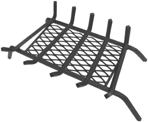 Landmann USA 97235 1/2" Steel Fireplace Grate with Ember Retainer, 23", 5 Bars